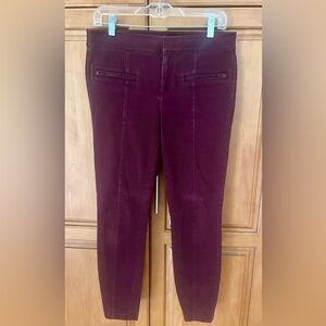 LOFT Outlet Burgundy Ankle Pant - Size 4
